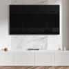 Samoprzylepny Element Dekoracyjny Winylowy Do Domu 100X50 Cm Biały Elegancki Marmur