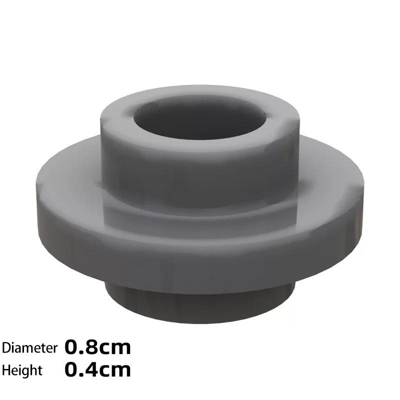MOC 10PCS Special Plate 1x1 Double Sided Convex Circular Thin Building Blocks Kit Third Party Connect Board Brick DIY Toys Gift