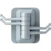 3pcs Multi Purpose Rotary Hook Strong Adhesive Towel Rack Bathroom Wall Shelf