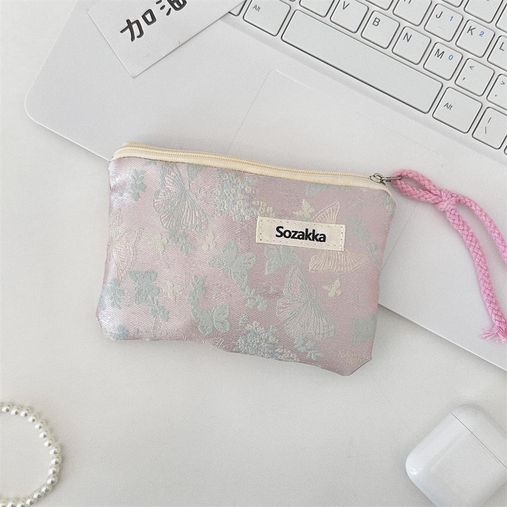 

Модна Нова Китайська Стиль Жаккардова Сумка-Клатч Метелик на Плече для Жінок З Великою Місткістю Дизайн Тоут У Світло-Зелених та Рожевих Відтінках Drawstring Small Pink