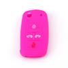 Silicone Car Key Cover Case For 4 Buttons VW Volkswagen Sharan Multivan T5 Caravelle MPV Auto Folding Fob Cover Replacement