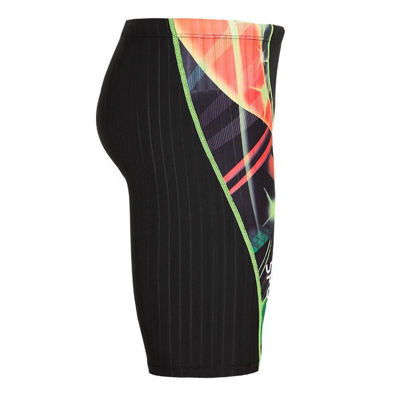 Men's Fashionable Quick-Dry Mid-Length Swim Trunks – Anti-Embarrassment, Professional Racing & Training.