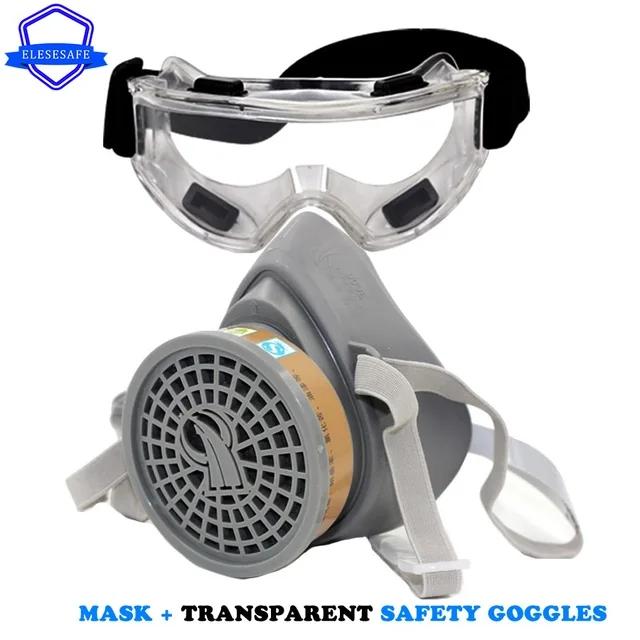

Новый многоразовый легкий газовый респиратор на половину лица от пыли для ежедневной дымки, окраски, полировки, распыления, защиты работы