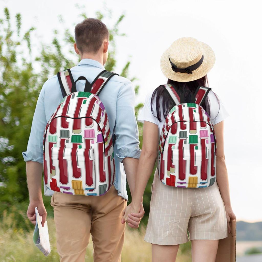 Phlebotomy Blood Tubes Backpack Hot Sale Daypack Large Capacity Children BookBag School Bag Shoulder Bags for Men Women