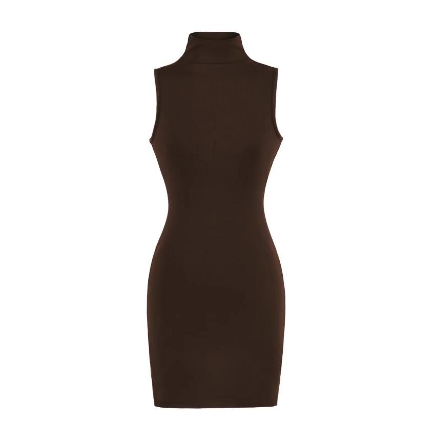 Trendy High-Waisted Sleeveless Dress: Elastic Waist, Elegant, Hip-Hugging Skirt - Early Spring 2026 Style for Women