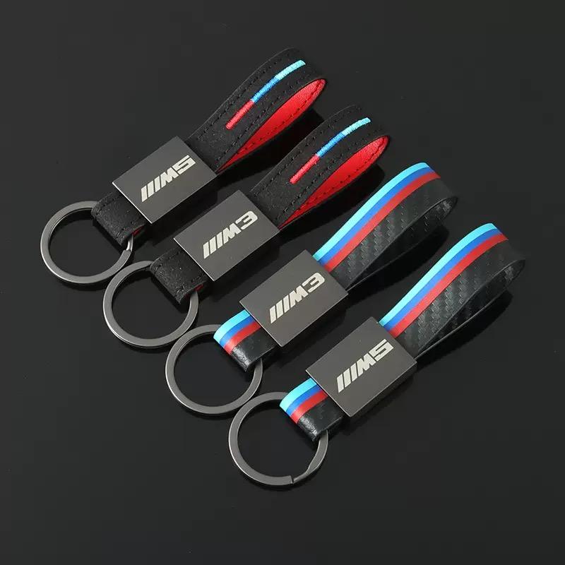 FWAV6 Car Emblem Keyring Keychain M Sport Styling Pendant Key Holder For Bmw M Emblem G30 G32 3 4 5 7 M3 M4 M5 X1 X3 X5 X6 X4 E61 E60