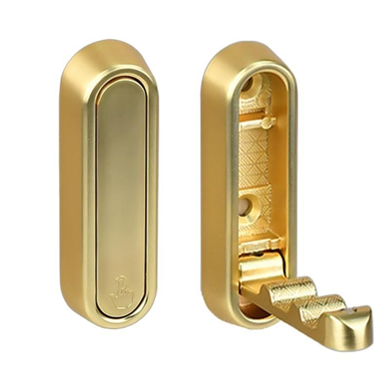 2pcs Heavy Duty Folding Wall Hooks for Coat Backpacks Space Saving Towel Hook Decorative Foldable Robe Hanging Hooks