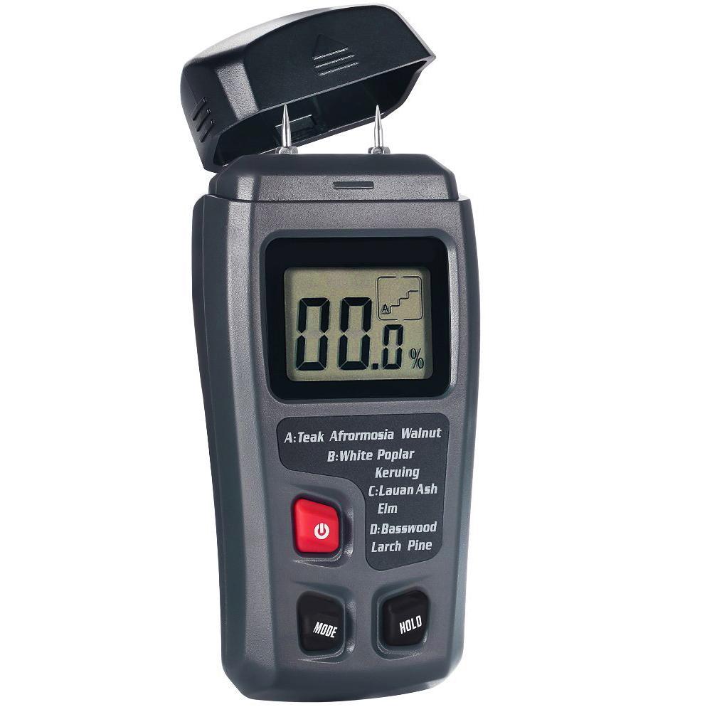 Handheld Digital LCD Display Wood Moisture Timber Humidity Meter Tester Sensor