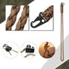 2 Stück Paracord Schlüsselanhänger mit Karabiner Paracord Halsband Schlüsselanhänger Strapazierfähiges geflochtenes Seil Halskette Schlüsselanhänger