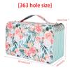 Multi layer 363 hole pencil case portable large capacity sketch coloring pencil case whole and distribution 363 hole green rose