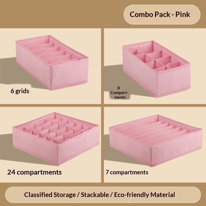 Organizzatori di biancheria intima di armadi e cassetti Armadio Vestiti Organizzatore reggiseno per biancheria intima Calzini Pantaloni Casa Scatola di stoccaggio pieghevole
