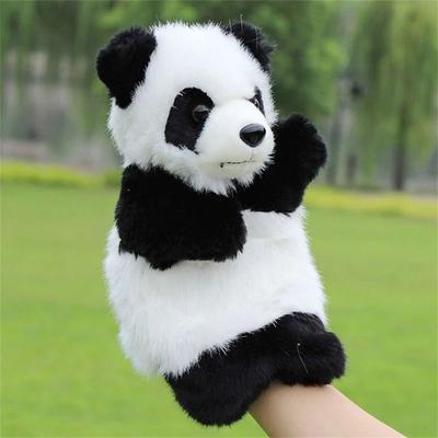 Baby Kids Gift Cat Dolls Panda Stuffed Animals Rabbit Children Puppets Plush Hand Doll Animal Hand Puppet Cartoon Plush Toys