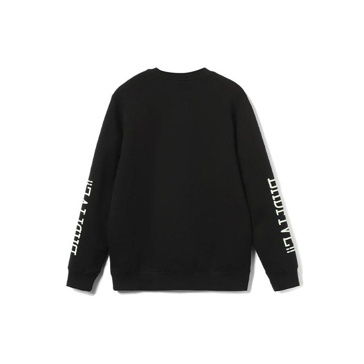 Li Ning Sweatshirts Men's Black Crew Neck Moderate Regular AWDR413-1