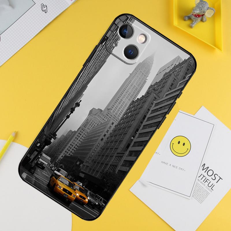 New York City Phone Case For iPhone 15 Pro 16 Pro 13 12 Mini 11 14 Pro Max XR 16 15 Plus 16e Cover Coque iPhone 13 Pro