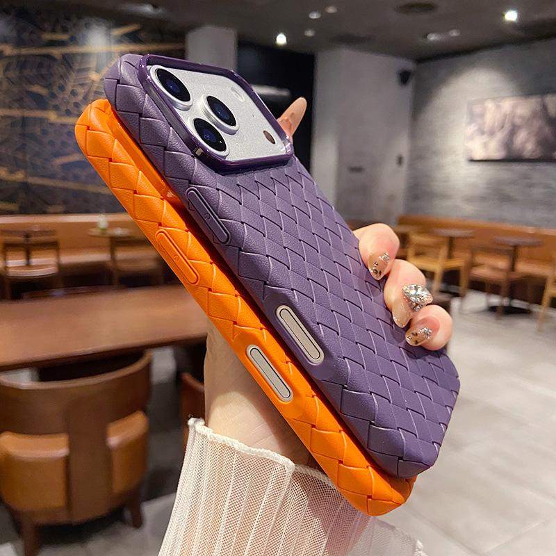 Luxusní nárazuvzdorný kryt pro IPhone 17 Air 16 15 14 13 Pro Max Prodyšný Cool Tkaný Mřížkový Měkký Silikonový Kryt pro IPhone 16Pro