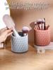 360 Rotation Large Capacity Makeup Brush Bucket Lipstick Eyebrow Pencil Eye Shadow Brush Storage Cartridge Portable Brush box