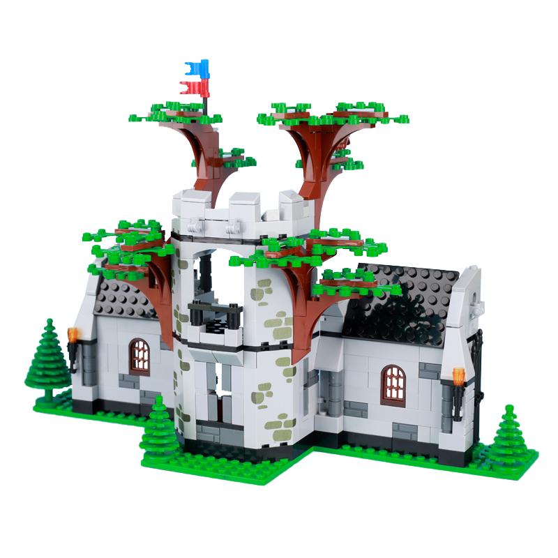 

MOC medieval ancient castles city walls towers wooden houses military buildings street scenes small particles puzzle bloc building set