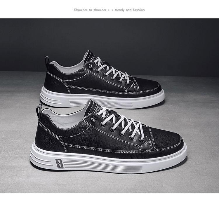 

Мужская мода Повседневная кожаная обувь Нескользящая Износостойкая Спортивная обувь Удобная Плоская Обувь Слипоны Повседневная обувь Обувь Мужская 2025 39 чёрный