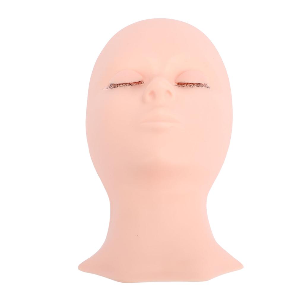 Lash Mannequin Head Silicone Replacement Eyelid Eyelash Practice Model Head Single Fold Eyelid