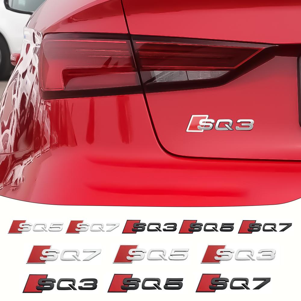 Nuovo Emblema 3D in ABS Adesivo Decorazione Lettere Decalcomanie per Bagagliaio Posteriore Carrozzeria Auto Per T SQ3 SQ5 SQ7 RSQ3 RSQ5 RSQ7 Accessori Auto