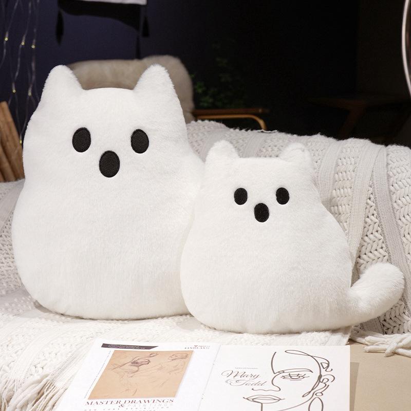 Geist Katze Kissen Plüschtier Puppe schwarze Katze Puppe Kinderbegleiter Beruhigungspuppe
