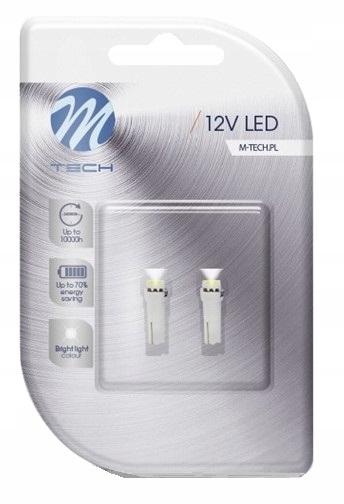 T5 LED R5 12V 1xSMD5050 white instrument bulb