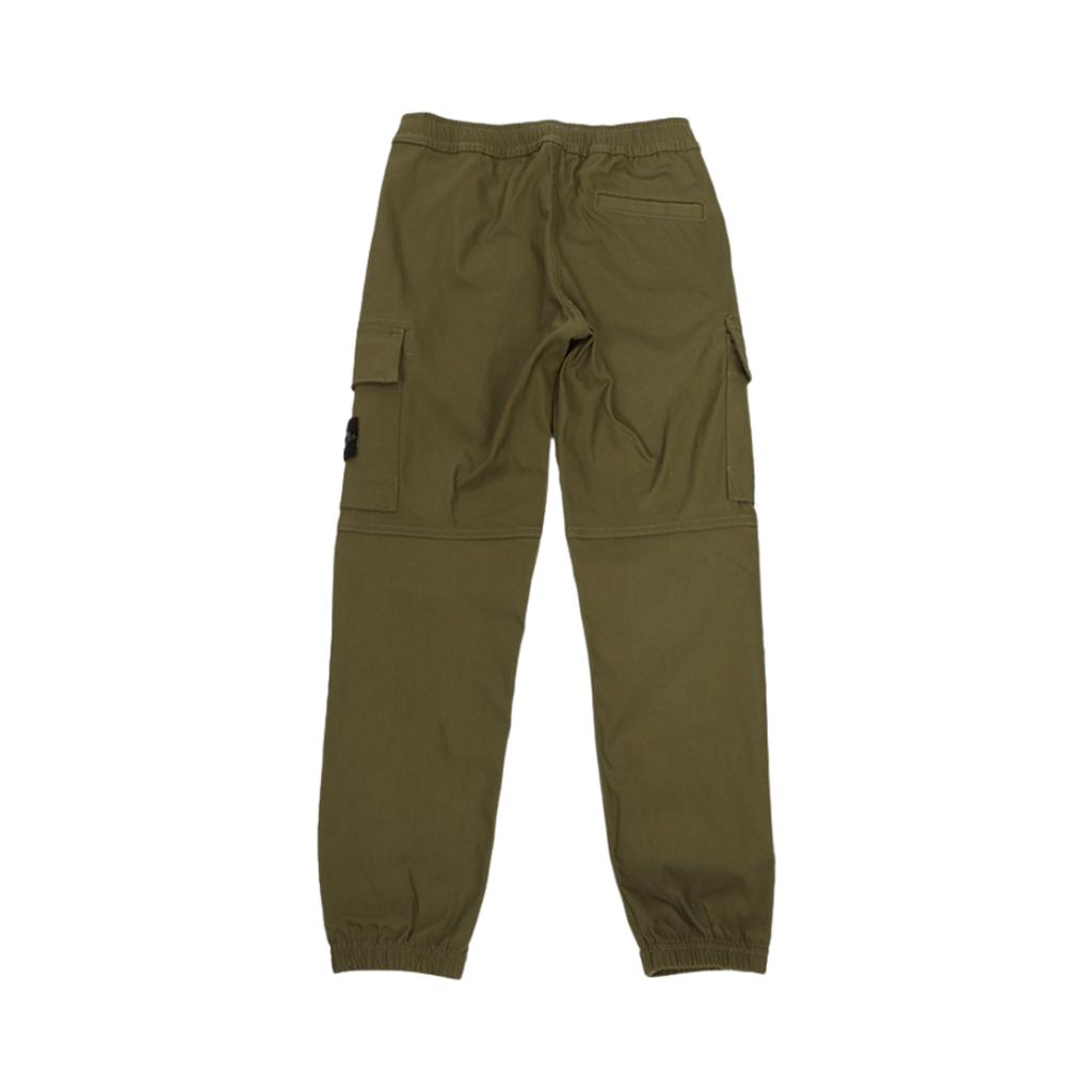 Stone Island Solid Color Elastic Cuff Casual Pants Kids bottoms Brown 791630712-V0054