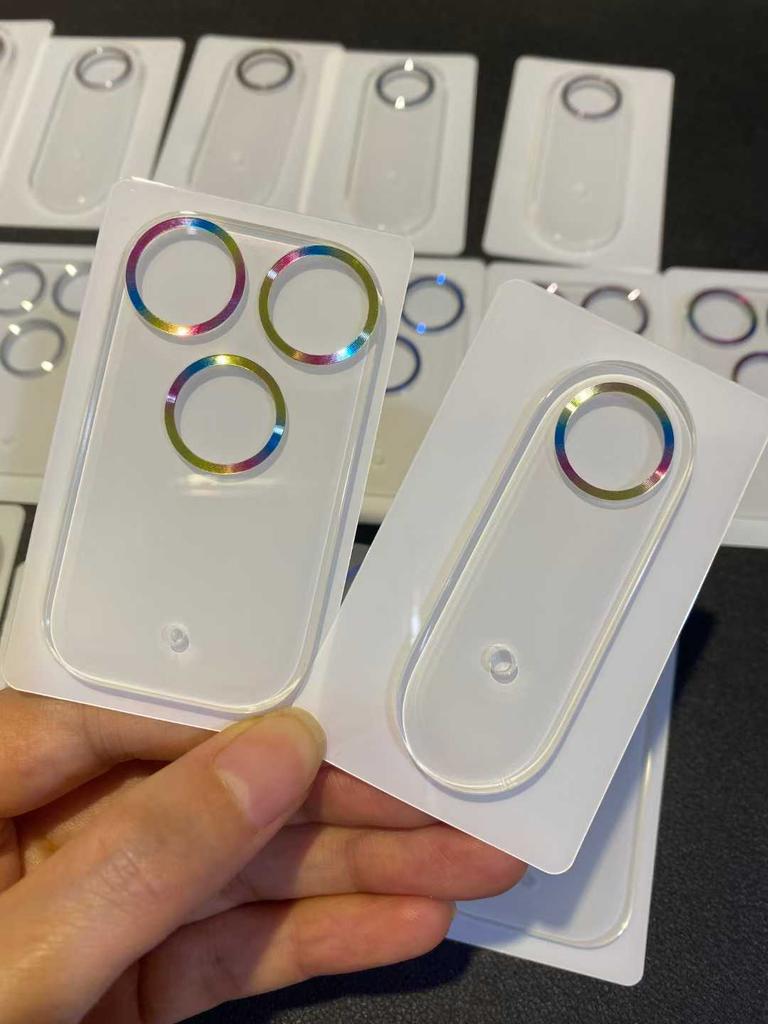 9H HD Colorful Ring Clear Camera Tempered Glass for IPhone 17 Pro Max / 17 Air / 17Pro Ultra Clarity Lens Protector Screen Anti-scratch Accessaries