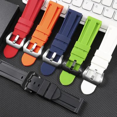 Voor Panerai Horlogeband PAM111/441/312 Rubberen Armband 20mm 22mm 24mm 26mm Heren Dames Sport Vervangende Horlogeband Siliconen Band