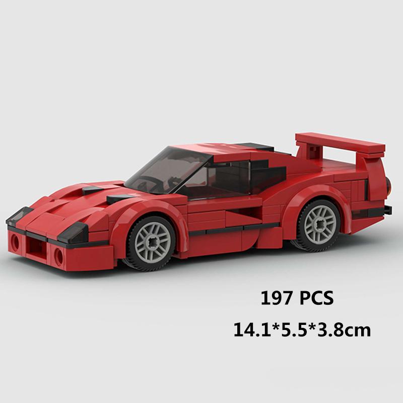 Auto da Corsa di Città Modello Blocchi da Costruzione Mattoncini Fai da Te MOC Giocattolo Classico Rally Sportivo Super Pilota Veicolo Regalo di Natale Tecnica
