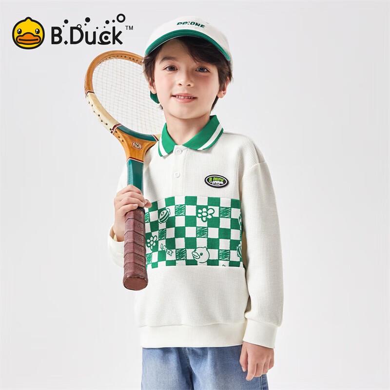 B.Duck Boys  Casual Collared Sweatshirt 105