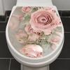 Removable Toilet Pedestal Pan Sticker PVC Commode Sticker Toilet Cover Sticker  Home Decoration