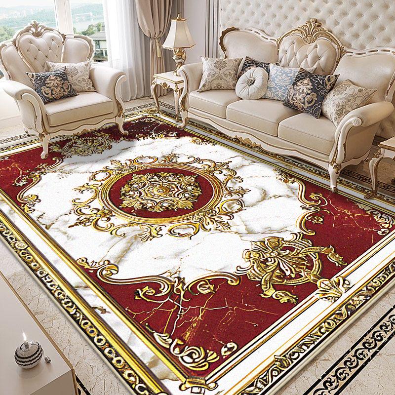 Luxury Carpet for Living Room European Decoration Home Sofa Large Area Non-slip Rugs Fluffy Soft Floor Mat for Bedroom Bedside