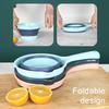 Foldable Water Ladle, Collapsible Silicone Kitchen Scoop for Rice Washing, Space Saving Multipurpose Dipper for Home