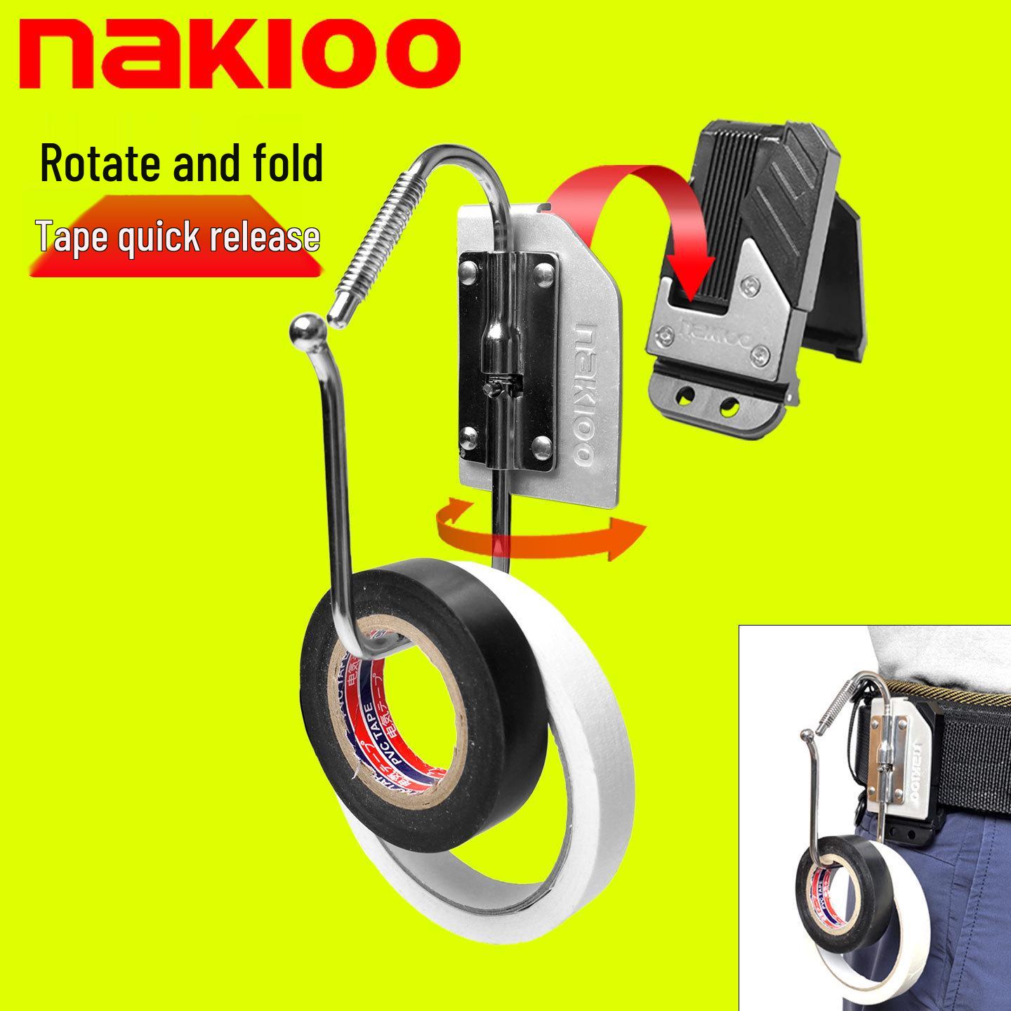 

Electrician s Tape Quick-Release Buckle Hook Rack - Waist-Mounted Insulation Tape Holder for Repair Tools