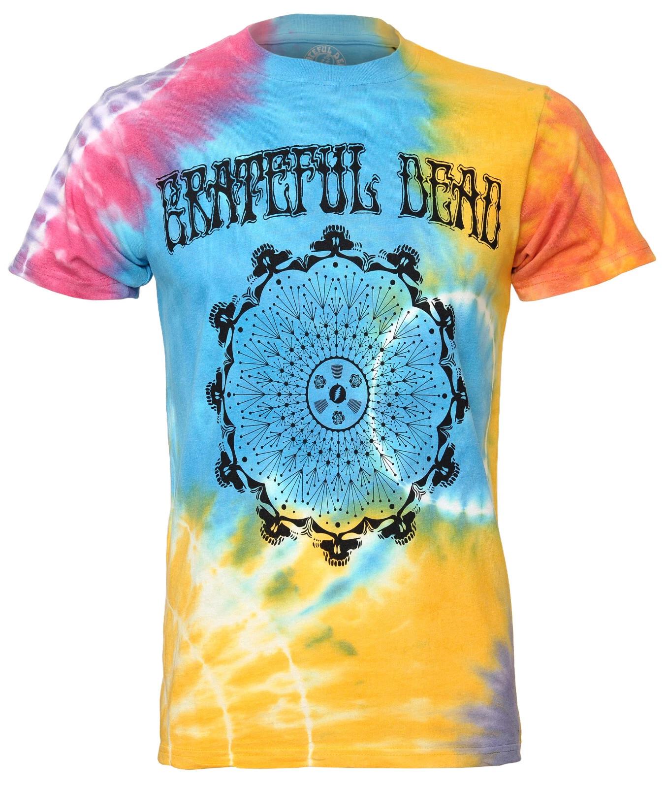 Official Grateful Dead T Shirt 1977 Tour Multicoloured Tie Dye New S M XL L