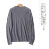 Foreign Trade Europe and America Women Knit 2025 Autumn New Round Neck Pullover Loose Pearl Decoration Sweater