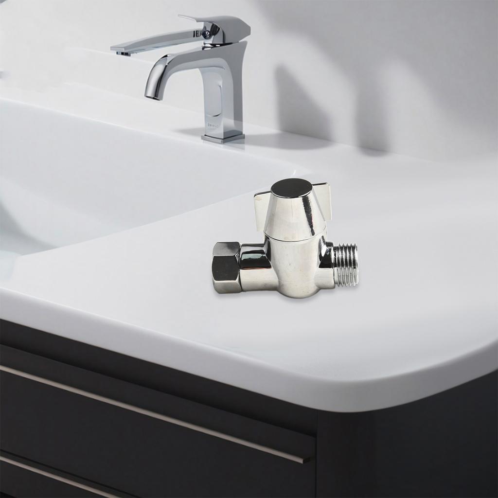 1PC 3-Way G1/2 Outlet Shower Head Diverter Valve T-Adapter Shower Hose Tap Splitter Bathroom Switch Adapter Connector Head