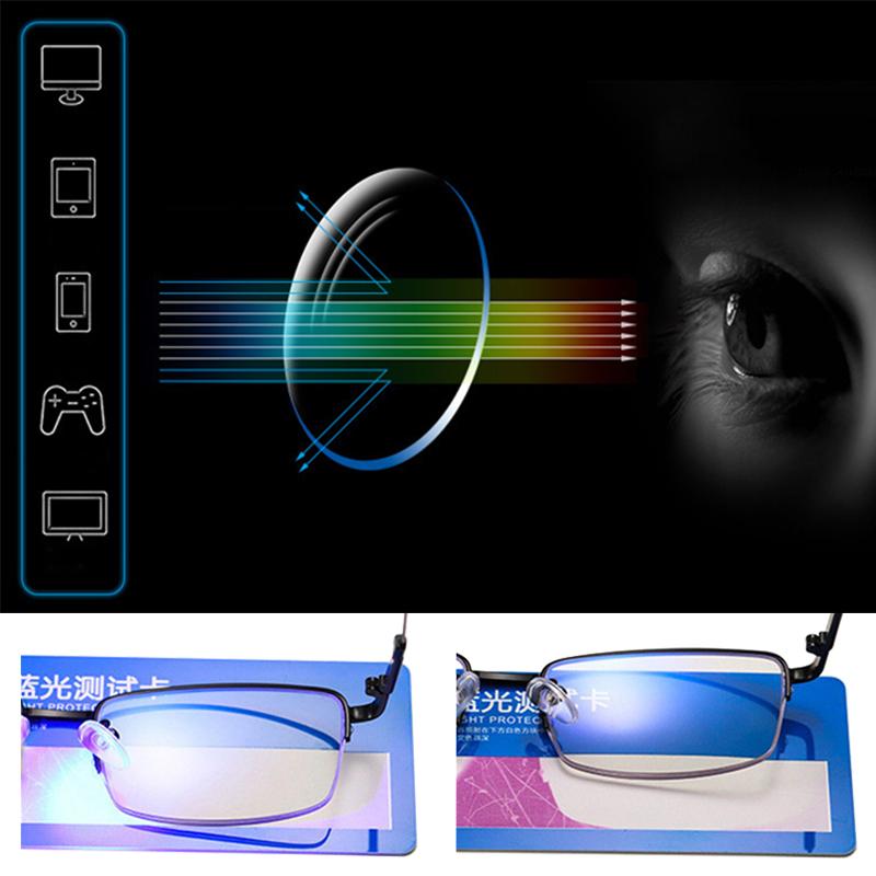 Titanium Alloy Progressive Multifocal Reading Glasses Men Blue Light Blocking Presbyopic Glasses Women Hyperopia Eyewear