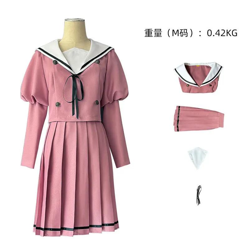 Il Fiore Profumato Fiorisce con Dignità Costume Cosplay Waguri Kaoruko Parrucca Lunga Uniforme JK Carnevale Set Casual Quotidiano da Donna