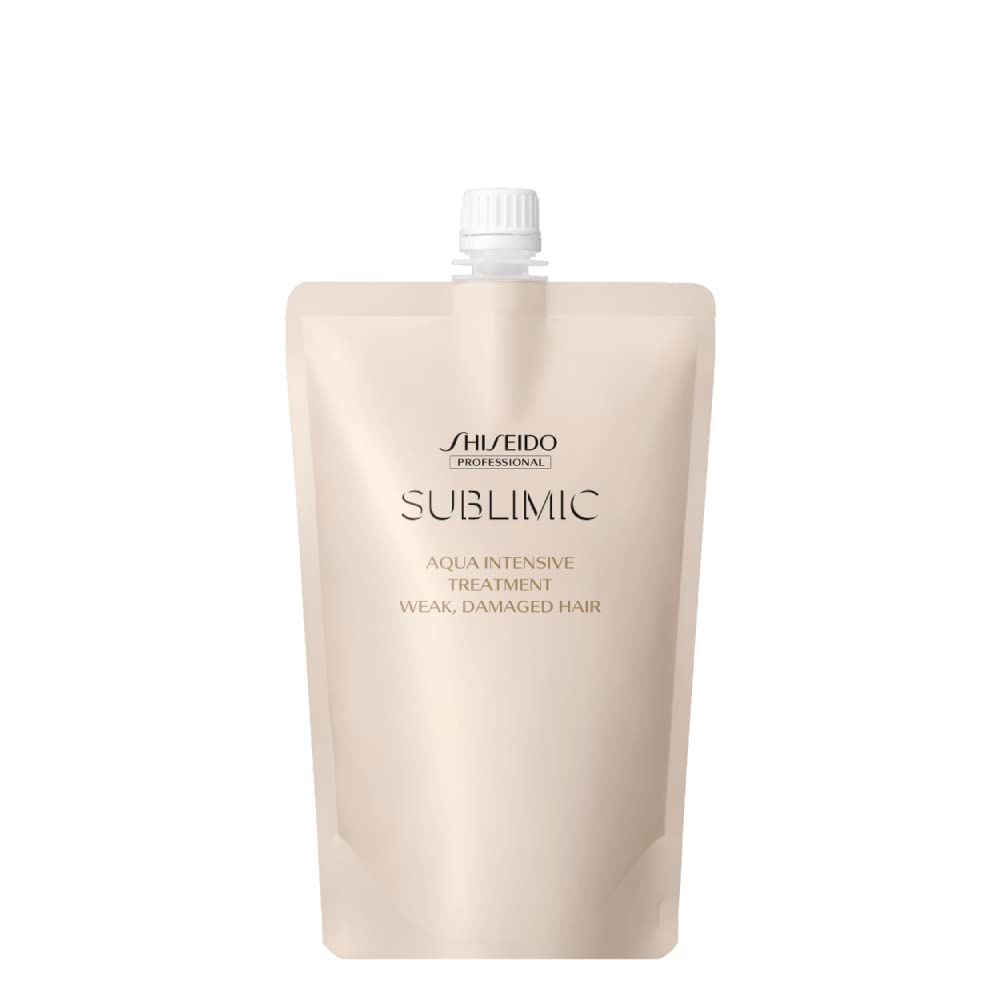 

Кремовый Shiseido Shiseido Professional Sublimic Aqua Intensive Treatment Для слабых волос 450 г Treatment W [Refill]