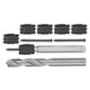 9Pcs Spot Weld Cutter Hole Opener Set Drill Bit High Speed Steel Hex Shank Welding Drilling Tool