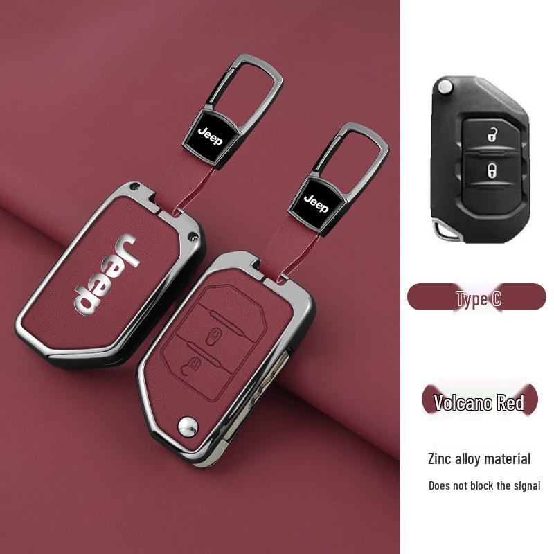 Premium Zinc Alloy Leather Accessory for Jeep Gladiator Wrangler 4XE - Unisex Design