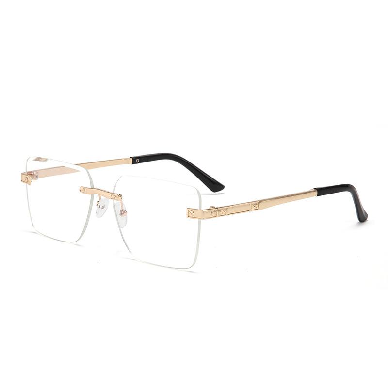 The Same Sunglasses Sunglasses Square Frameless Trimmed Gradual Change Color Glasses