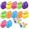 12/24 Pack Easter Basket Stuffers with Fidget Toys Surprise Easter Eggs for Kids Easter Egg Hunt Game and Party Favors