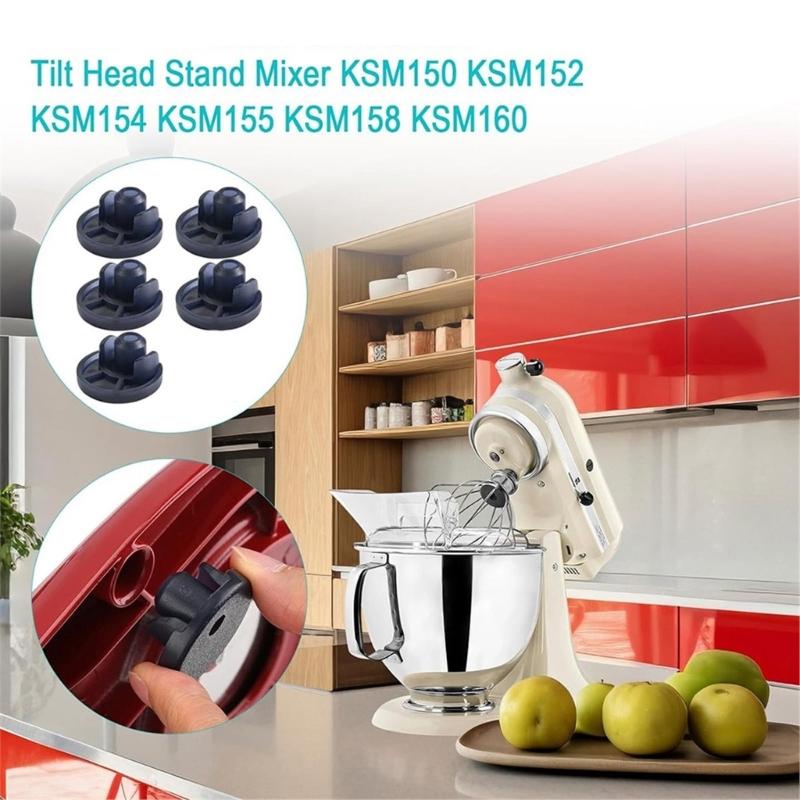Set of 5 Heavy Duty TPU Mixer Base Replacement Shock Absorption Component TPU Texture Suitable for Smooth Operation