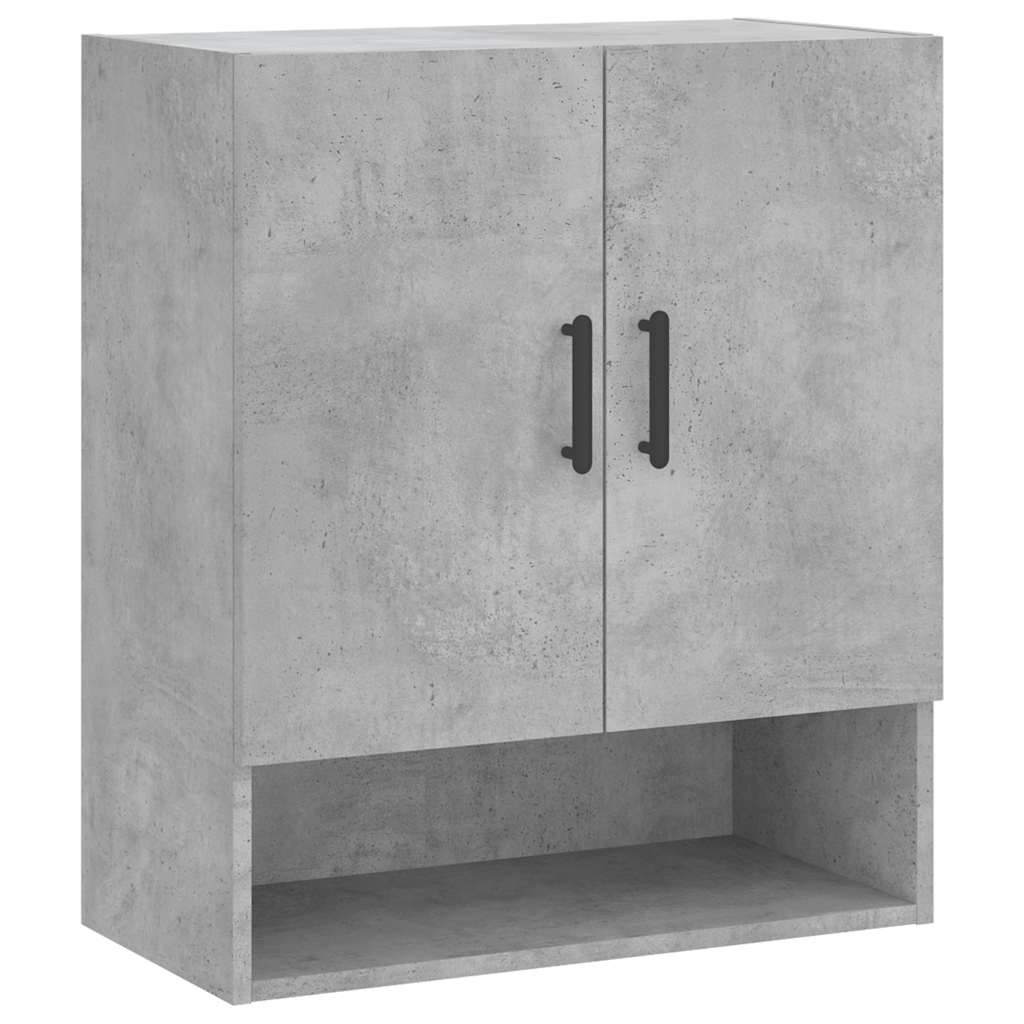 Wall Cabinet Concrete Gray 60x31x70 cm Wood Based Material