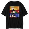 American Retro Couple T-shirt Animation Summer New Retro Fashion Men's and Women's Streetwear