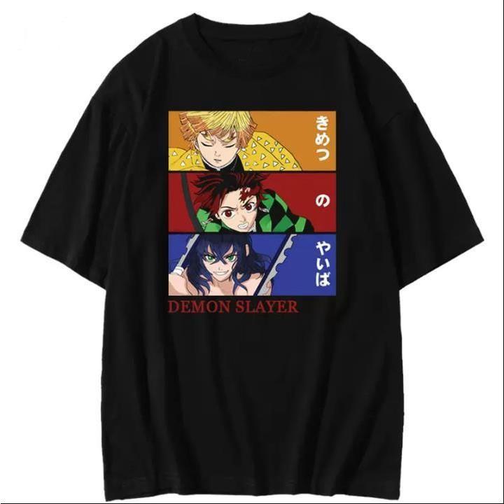 American Retro Couple T-shirt Animation Summer New Retro Fashion Men's and Women's Streetwear