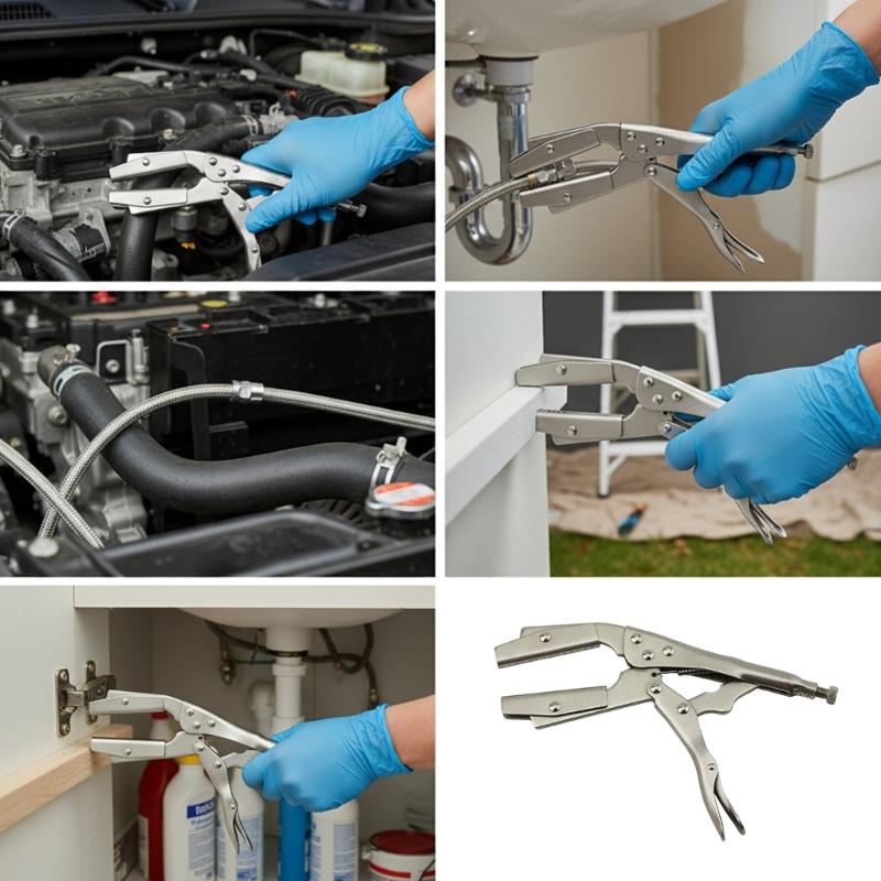 Ergonomic Design 10Inch Hose Clamping Tool Compact Lightweight Multifunctional for Home and Industrial Applications